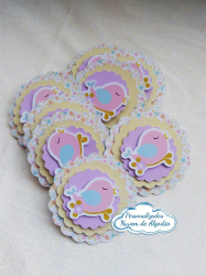 Aplique 3d de latinha 5x5 Jardim encantado - Passarinhos Aplique 3d de latinha 5x5 Jardim encantado - Passarinhos