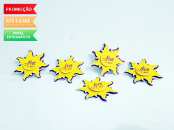 Aplique 3d de latinha 5x5 Rapunzel Sol Aplique 3d de latinha 5x5 Rapunzel Sol