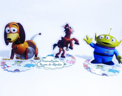 Aplique 3d de latinha 5x5 Toy Story - Slinky Aplique 3d de latinha 5x5 Toy Story - Slinky