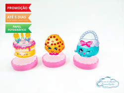 Aplique 3d de latinha Shopkins Aplique 3d de latinha Shopkins