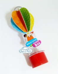 Aplique de tubete balão 3d Mundo Bita Aplique de tubete balão 3d Mundo Bita