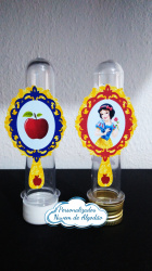 Aplique de tubete Branca de neve Aplique de tubete Branca de neve