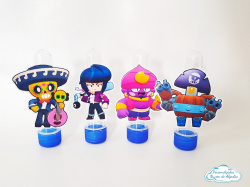 Aplique de tubete Brawl Stars Aplique de tubete Brawl Stars