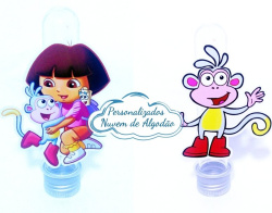 Aplique de tubete Dora a aventureira - Botas Aplique de tubete Dora a aventureira - Botas