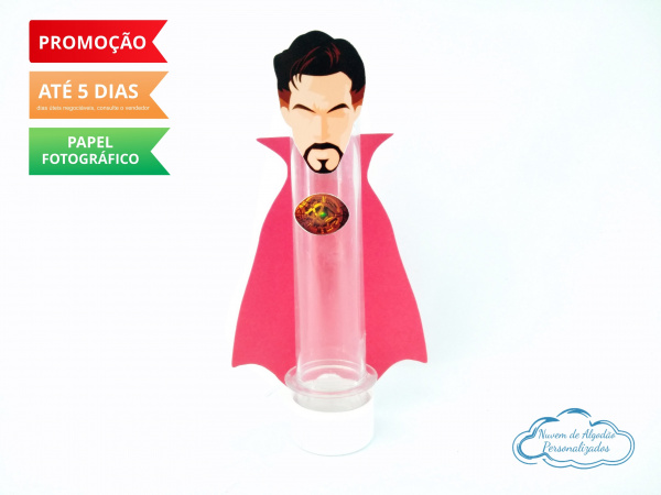 Aplique de tubete Doutor Estranho