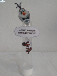 Aplique de tubete Frozen - Olaf Aplique de tubete Frozen - Olaf