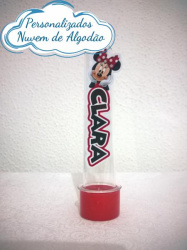 Aplique de tubete Minnie Vermelha Aplique de tubete Minnie Vermelha