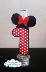 Aplique de tubete Minnie Vermelha Aplique de tubete Minnie Vermelha