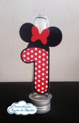 Aplique de tubete Minnie Vermelha Aplique de tubete Minnie Vermelha