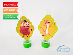 Aplique de tubete Rei leão - Timão e Pumba Aplique de tubete Rei leão - Timão e Pumba