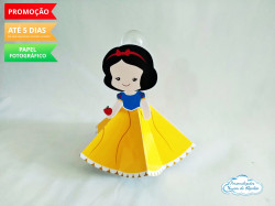 Aplique de tubete Saia Branca de Neve cute Aplique de tubete Saia Branca de Neve cute