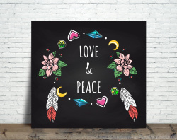 Azulejo Decorativo Love & Peace Azulejo Decorativo Love & Peace