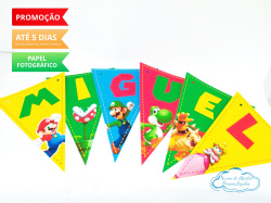 Bandeirola Super Mario Bros Bandeirola Super Mario Bros