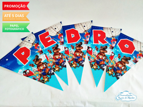 Bandeirola Super Mario Odyssey Bandeirola Super Mario Odyssey-Bandeirola Super Mario Odyssey
Fazemos todos os temas
Valor por letra.
Na hora do seu pedido