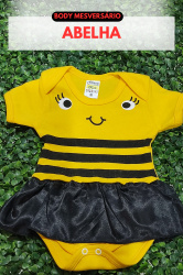 Body para mesversário abelha / DISPONIVEL P Body para mesversário abelha / DISPONIVEL P