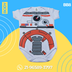 Body Temático Star Wars para Mêsversário de Bebês / DISPONÍVEL GG Body Temático Star Wars para Mêsversário de Bebês / DISPONÍVEL GG