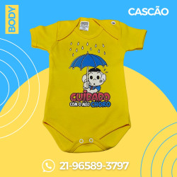Body Temático Cascão para Mêsversário de Bebês / DISPONÍVEL M e G Body Temático Cascão para Mêsversário de Bebês / DISPONÍVEL M e G