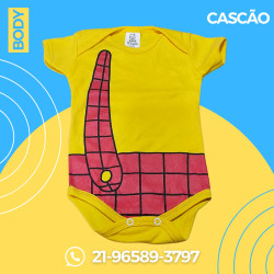 Body Temático Cascão para Mêsversário de Bebês / DISPONÍVEL P M G Body Temático Cascão para Mêsversário de Bebês / DISPONÍVEL P M G