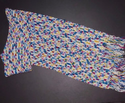 Cachecol branco mesclado Cachecol branco mesclado