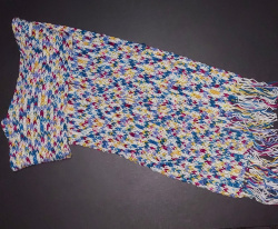 Cachecol branco mesclado Cachecol branco mesclado