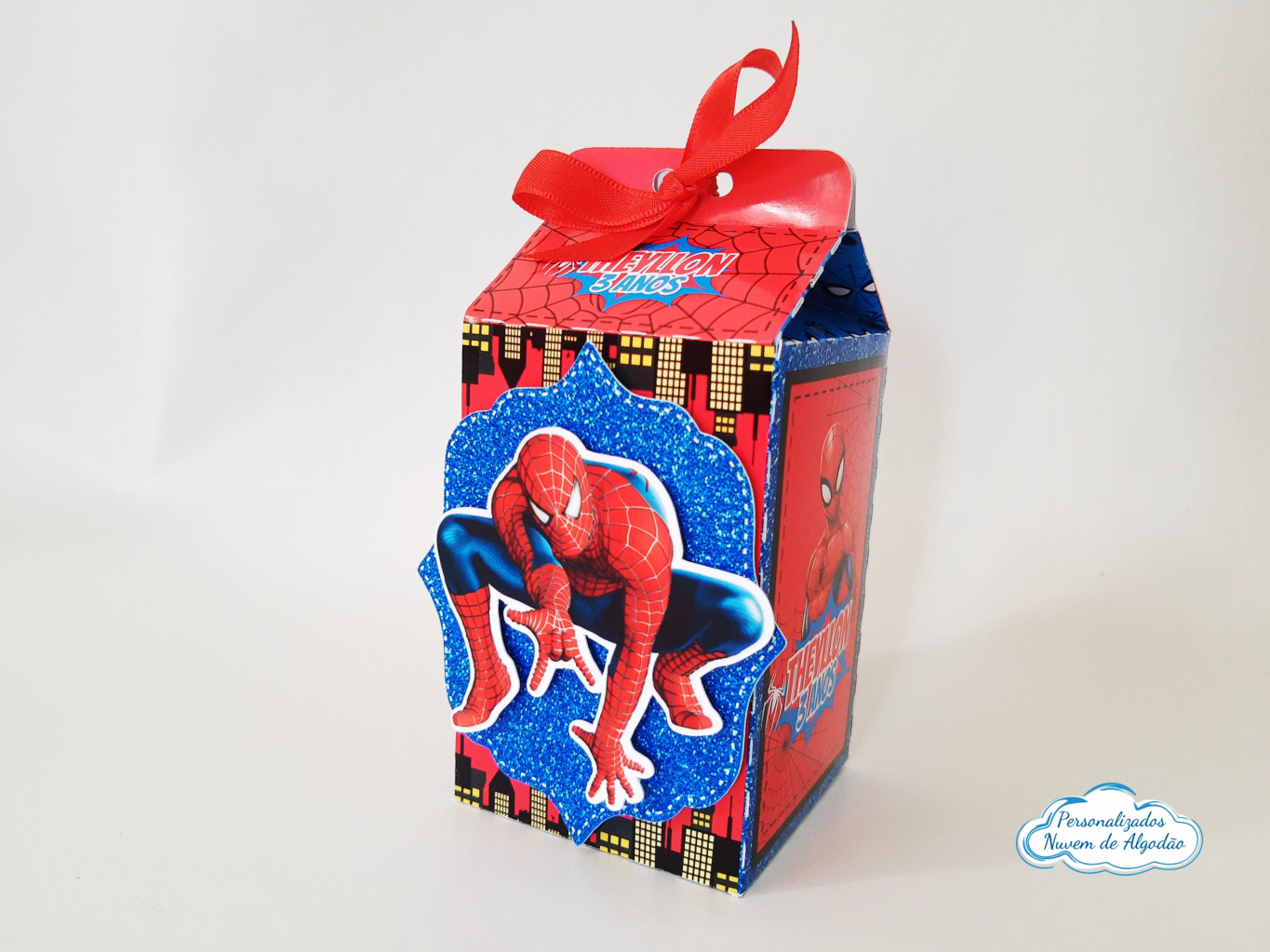 Caixa milk 3d Homem aranha || Personalizados Minha Venda