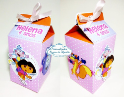Caixa milk Dora aventureira Caixa milk Dora aventureira
