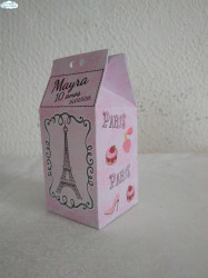 Caixa milk Paris Rosa Caixa milk Paris Rosa