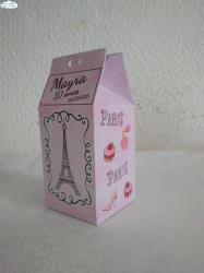 Caixa milk Paris Rosa Caixa milk Paris Rosa