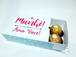 Caixa para 6 docinhos - Dia das mães - Manhê Caixa para 6 docinhos - Dia das mães - Manhê