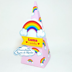 Caixa pirâmide Arco Íris Caixa pirâmide Arco Íris