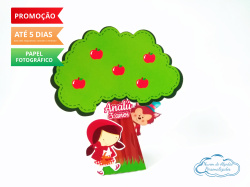 Caixa pirâmide  árvore Chapeuzinho Vermelho Caixa pirâmide  árvore Chapeuzinho Vermelho