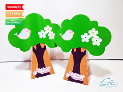 Caixa pirâmide árvore Jardim Encantado Caixa pirâmide árvore Jardim Encantado