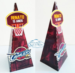 Caixa pirâmide Basquete - Cleveland Cavaliers Caixa pirâmide Basquete - Cleveland Cavaliers