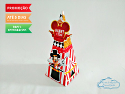 Caixa pirâmide Circo do Mickey Caixa pirâmide Circo do Mickey