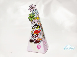 Caixa pirâmide Meninas super poderosas Caixa pirâmide Meninas super poderosas