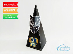 Caixa pirâmide Pantera Negra Caixa pirâmide Pantera Negra