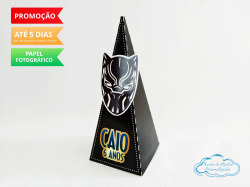 Caixa pirâmide Pantera Negra Caixa pirâmide Pantera Negra