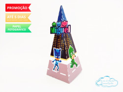 Caixa pirâmide Pj Masks Caixa pirâmide Pj Masks