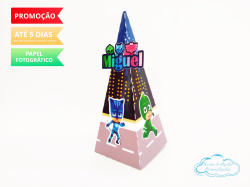 Caixa pirâmide Pj Masks Caixa pirâmide Pj Masks
