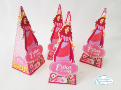 Caixa pirâmide Rainha Ester - Princesas da Bíblia Caixa pirâmide Rainha Ester - Princesas da Bíblia