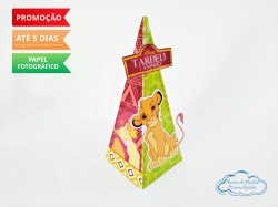 Caixa pirâmide Rei Leão Caixa pirâmide Rei Leão