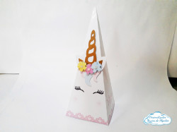 Caixa pirâmide Unicórnio Caixa pirâmide Unicórnio