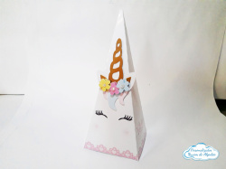 Caixa pirâmide Unicórnio Caixa pirâmide Unicórnio