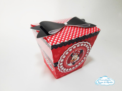 Caixa Sushi Minnie Vermelha laço Caixa Sushi Minnie Vermelha laço