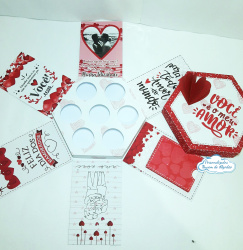 Caixa explosão Dia dos namorados Caixa explosão Dia dos namorados