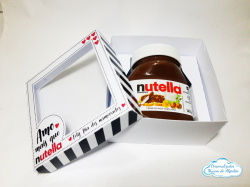 Caixa para Nutella com visor - dia dos namorados Caixa para Nutella com visor - dia dos namorados