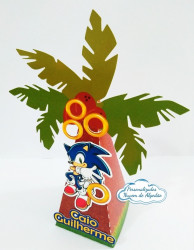 Caixa pirâmide coqueiro Sonic Caixa pirâmide coqueiro Sonic