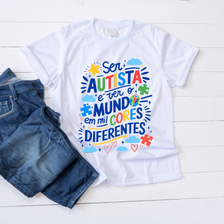 Camiseta Autismo Ref.02 Camiseta Autismo Ref.02-A camiseta do autismo é uma celebração da diversidade e da inclusão, perfeita para quem deseja a
