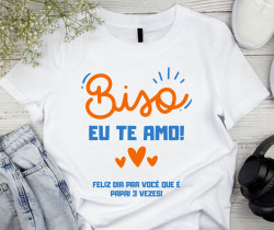 Camiseta Biso Eu Te Amo Camiseta Biso Eu Te Amo