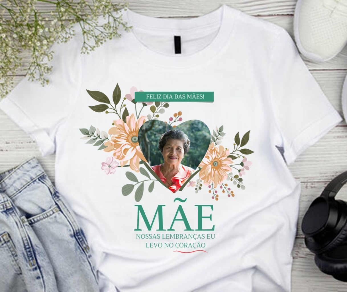 Camiseta Dia das Mães Personalizada Com Foto || Personalizados Minha Venda